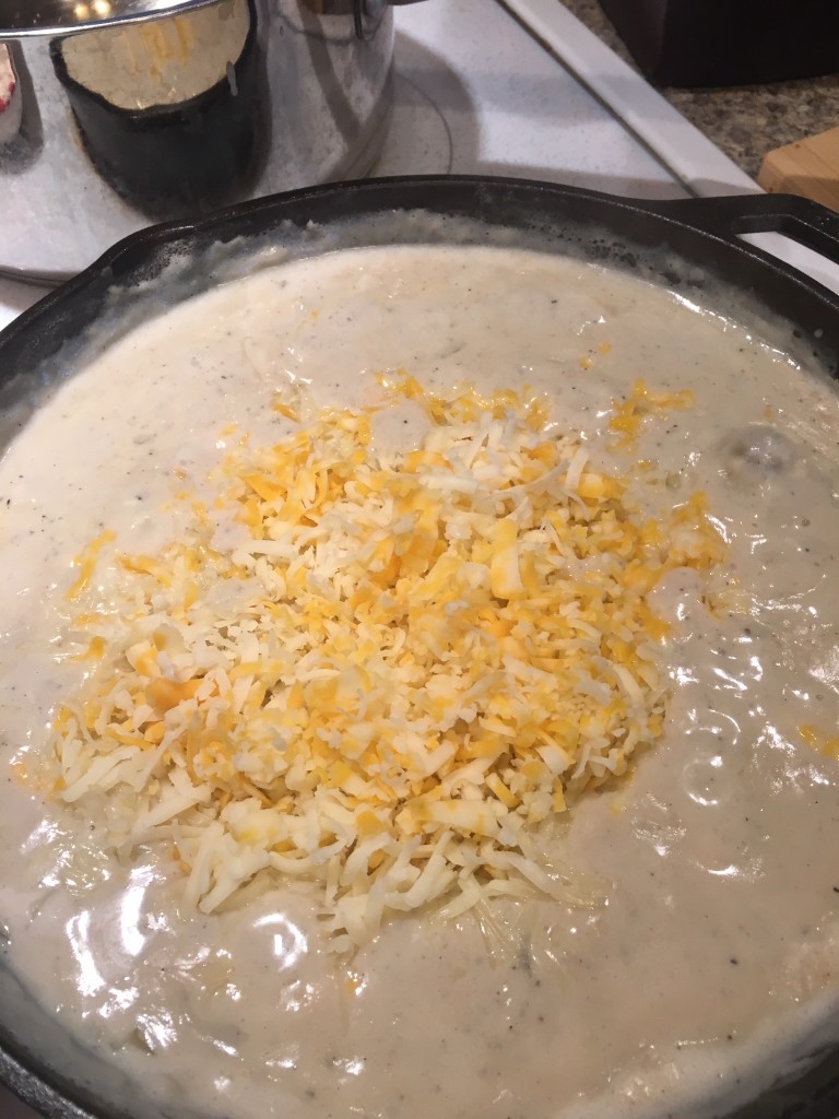 Cue the extra cup of bechamel cheese sauce!