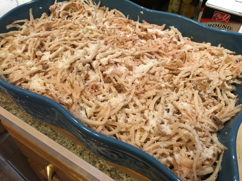 Shredded Potatoes-This is a different look on me!