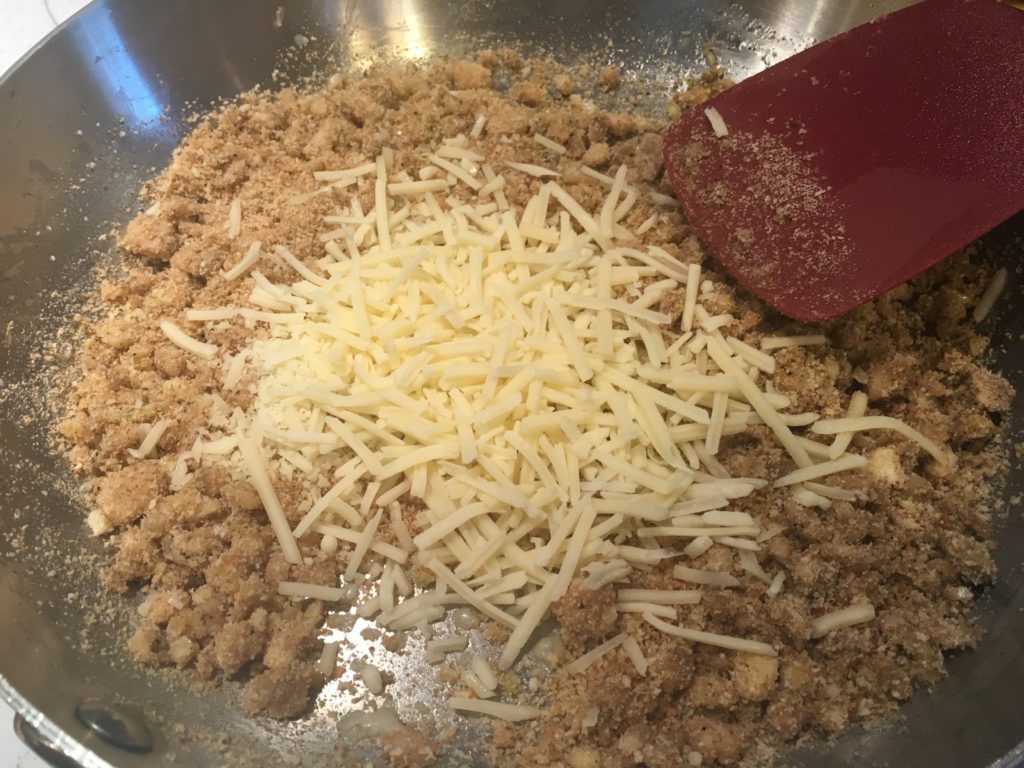 Now add the cheese.