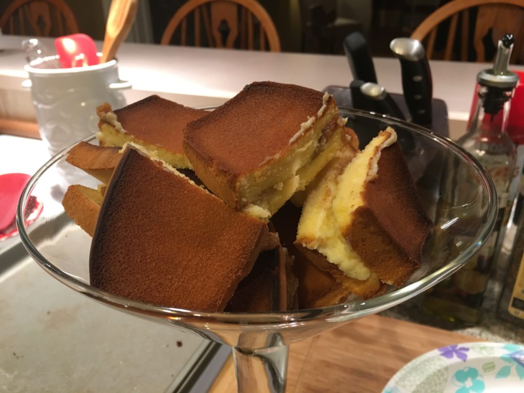 YES! Dessert Grilled Cheese. Pound Cake with Cheesecake Filling